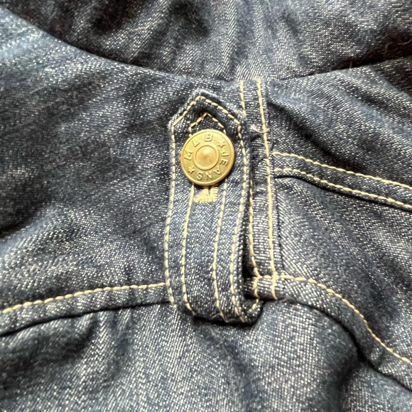 NY Yankees Denim Sherpa Hooded Jacket - Picture 13 of 14